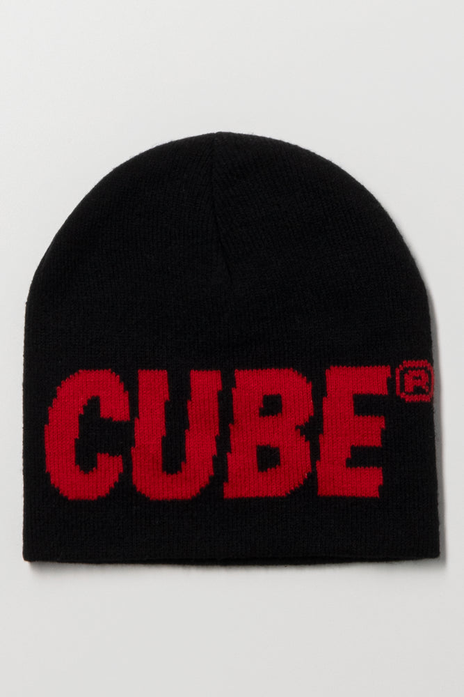 Printed Beanie Black