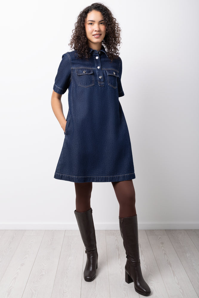Denim T-Shirt Dress Blue