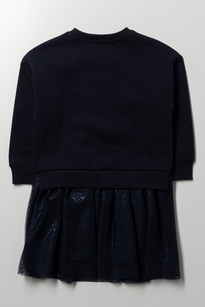 Supergirl Tulle Dress Navy (2)