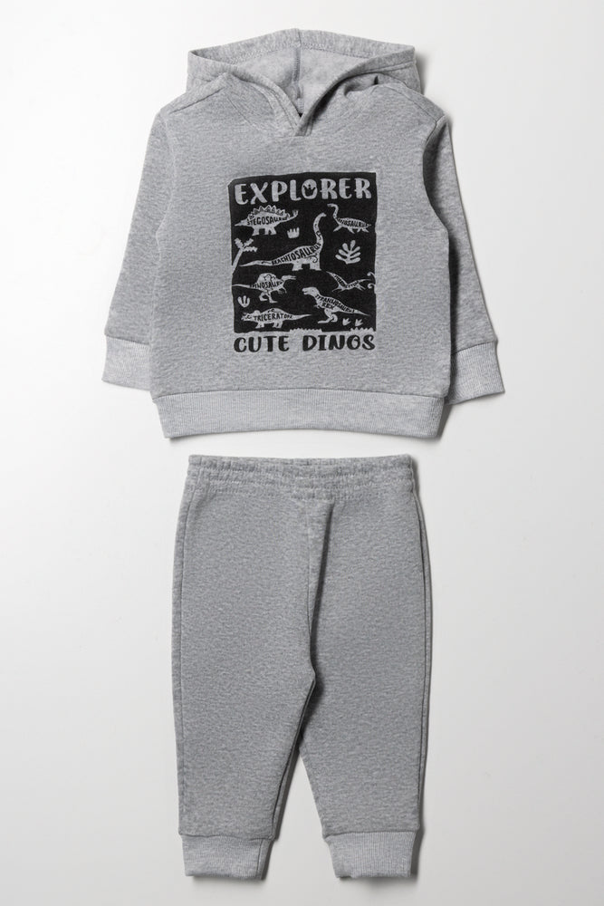 Dino Tracksuit Grey Melange