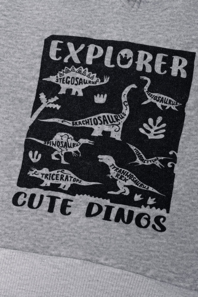 Dino Tracksuit Grey Melange