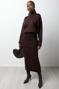 Column Skirt Brown