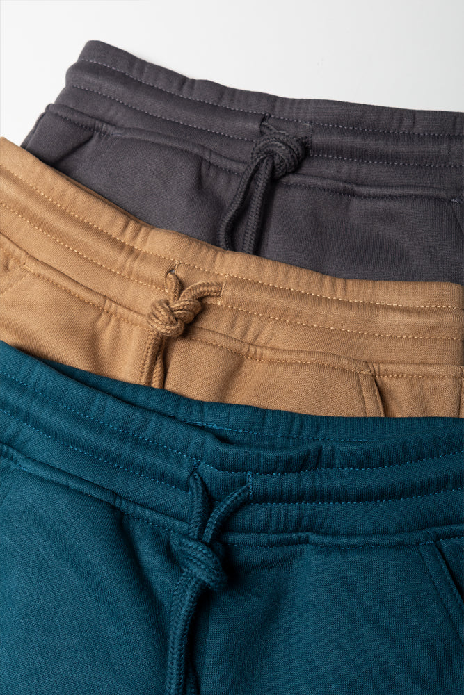 3 Pack Trackpants Teal, Dark Grey And Tobacco (1)