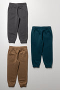 3 Pack Trackpants Teal, Dark Grey And Tobacco (2)