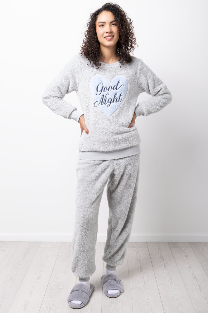 Good Night Heart Pyjamas Grey (4)