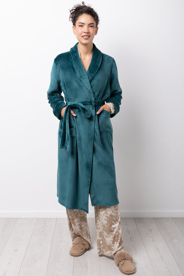 Fleece Gown Teal