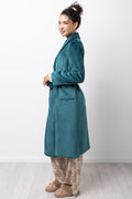 Fleece Gown Teal (1)