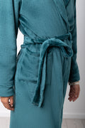 Fleece Gown Teal (3)