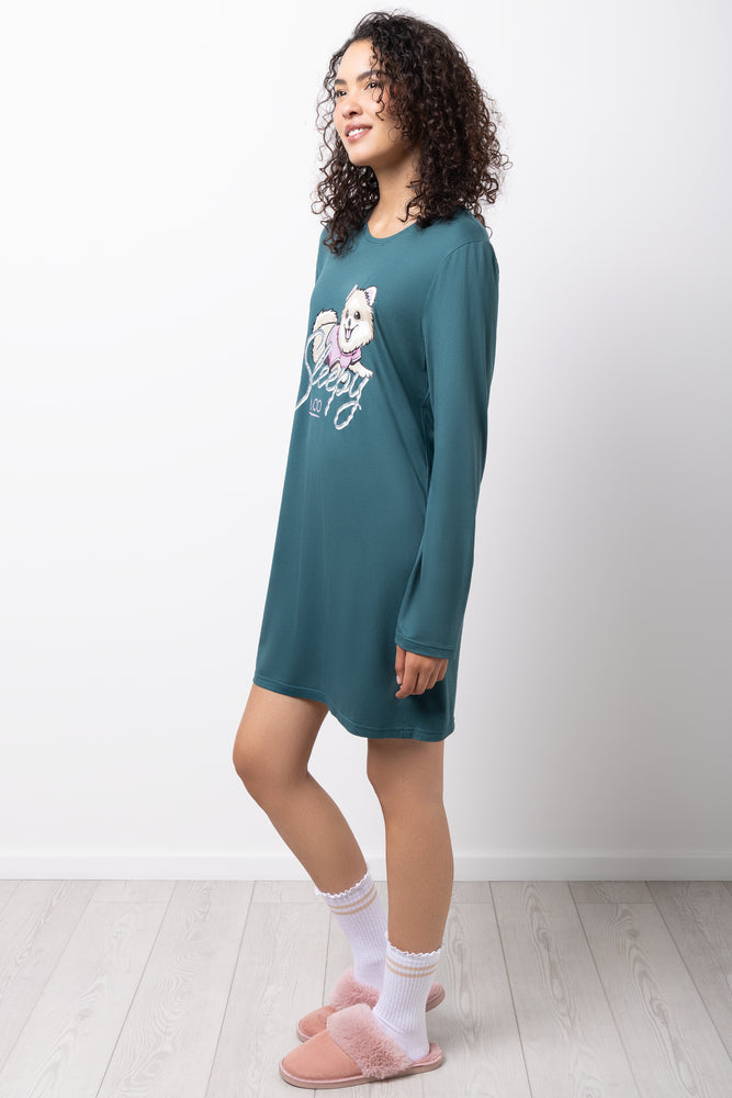 Sleepy And Co Sleepshirt Green (1)
