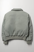 Collar Bomber Jacket Green (2)