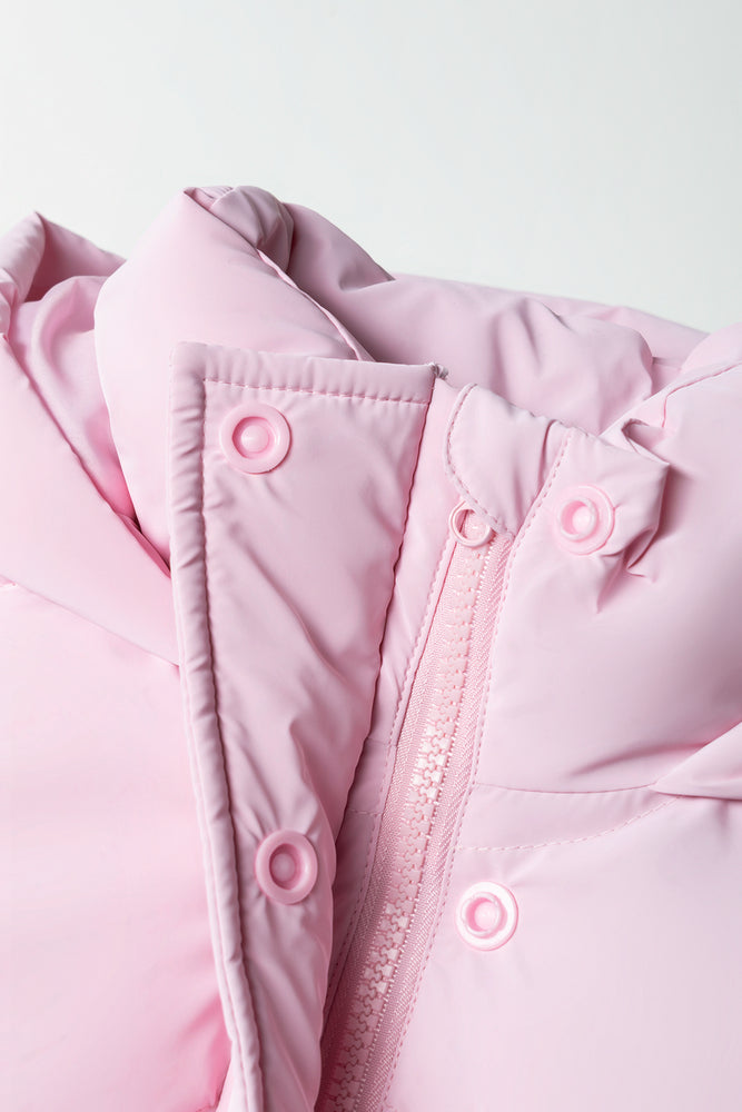 Coated Puffer Jacket Pink (1)