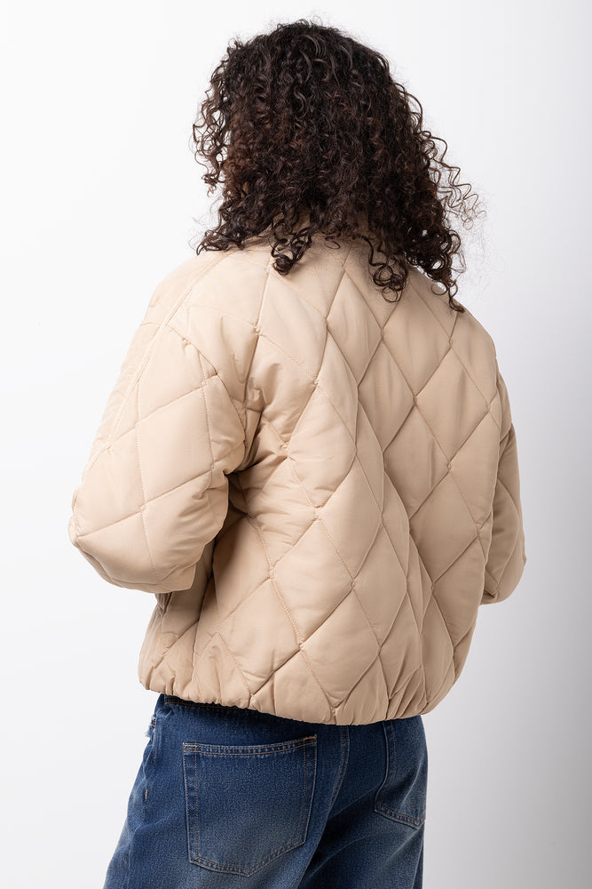Quilted Jacket Natural (2)