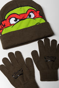Ninja Turtles Beanie & Gloves Set Fatigue (1)
