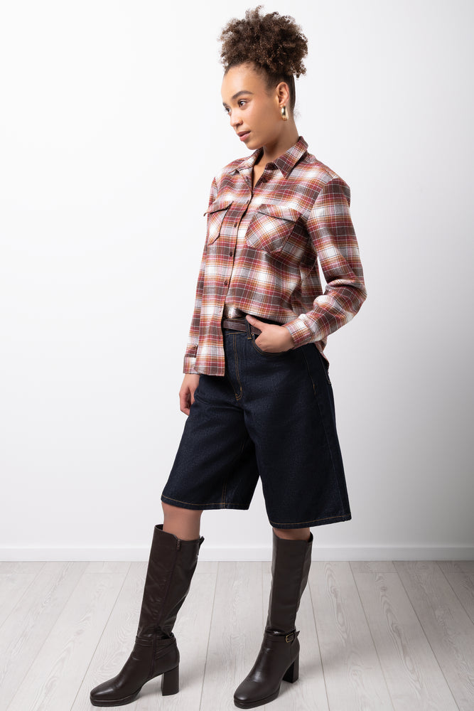 Long Sleeve Flannel Check Shirt (1)