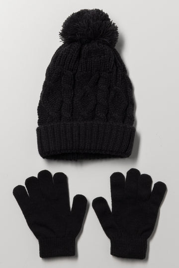 Beanie Set Black