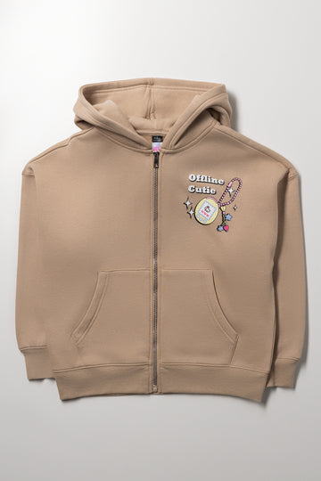 Tamagotchi Zip Through Tracktop Natural