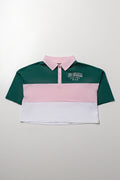 Colourblock Golfer Pink And Green