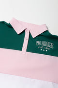 Colourblock Golfer Pink And Green (1)