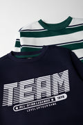 2 Pack Crew neck Tracktops Navy & Green (1)