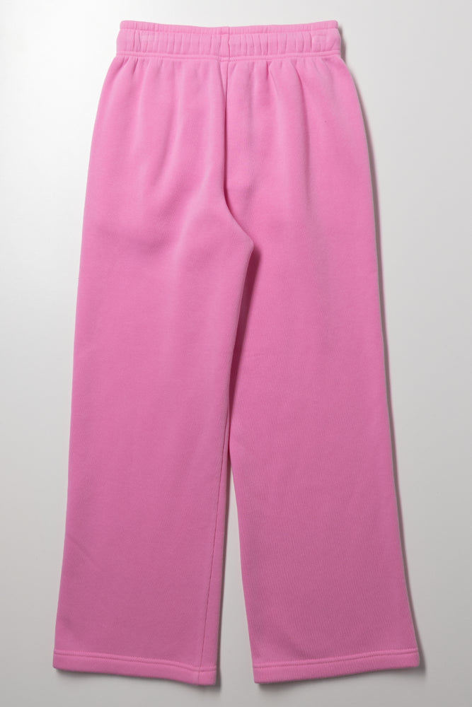 Wide Leg Trackpants Pink (2)