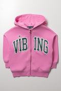 Zip Thru Tracktop Pink
