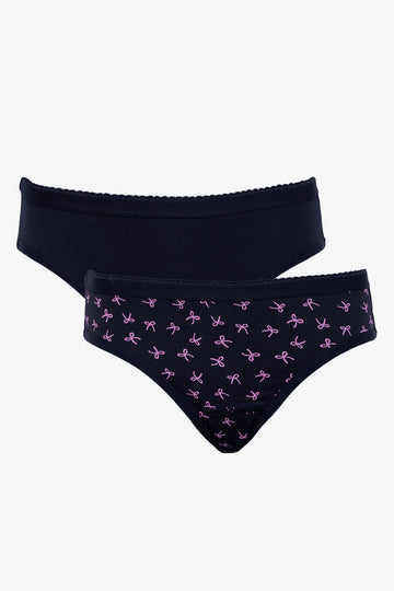 2 Pack Period Panties Black