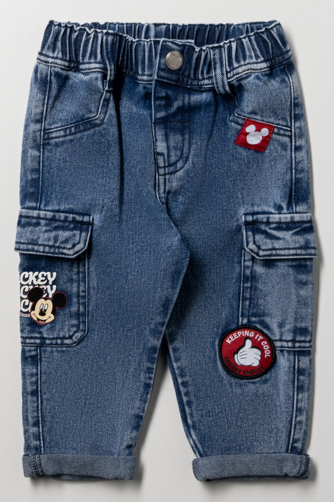 Mickey Mouse Denim Jeans Indigo