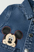 Mickey Mouse Denim Shacket Blue (1)