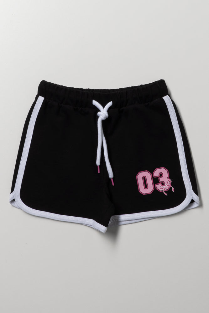 Sporty Jogger Shorts Black