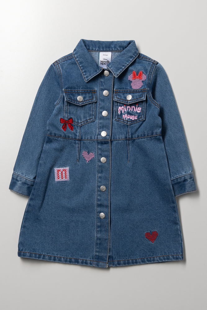Minnie Mouse Denim Dress Blue