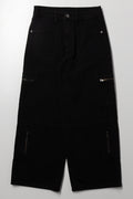 Cargo Denim Pants Black