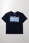 Navy Tennis Graphic T-Shirt