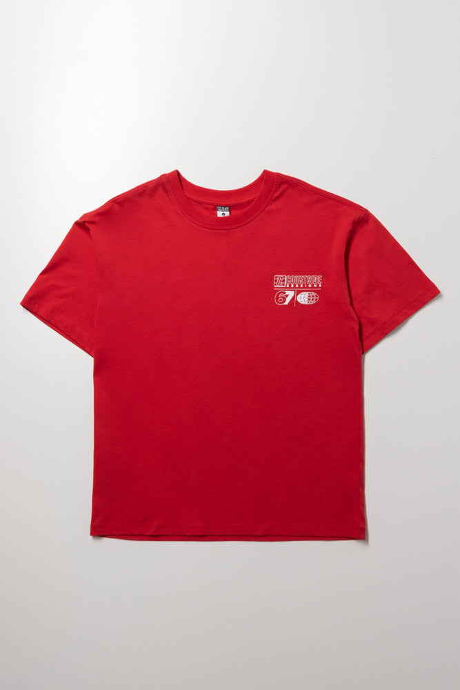Short Sleeve Printed T-Shirt Red