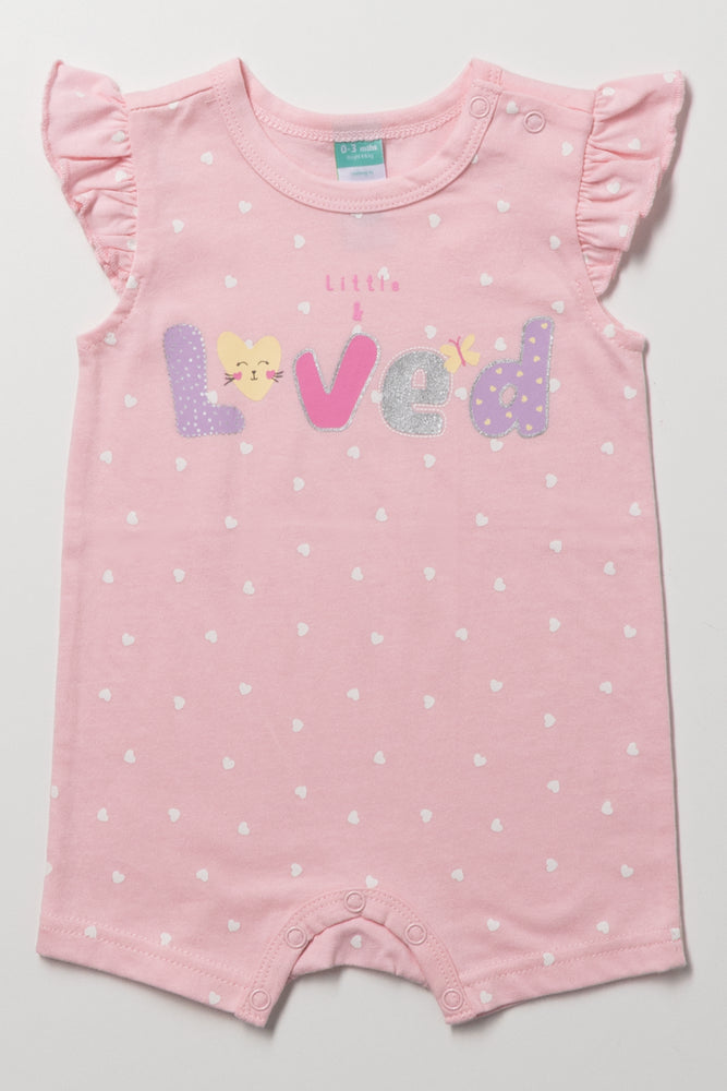 Heart Print Romper