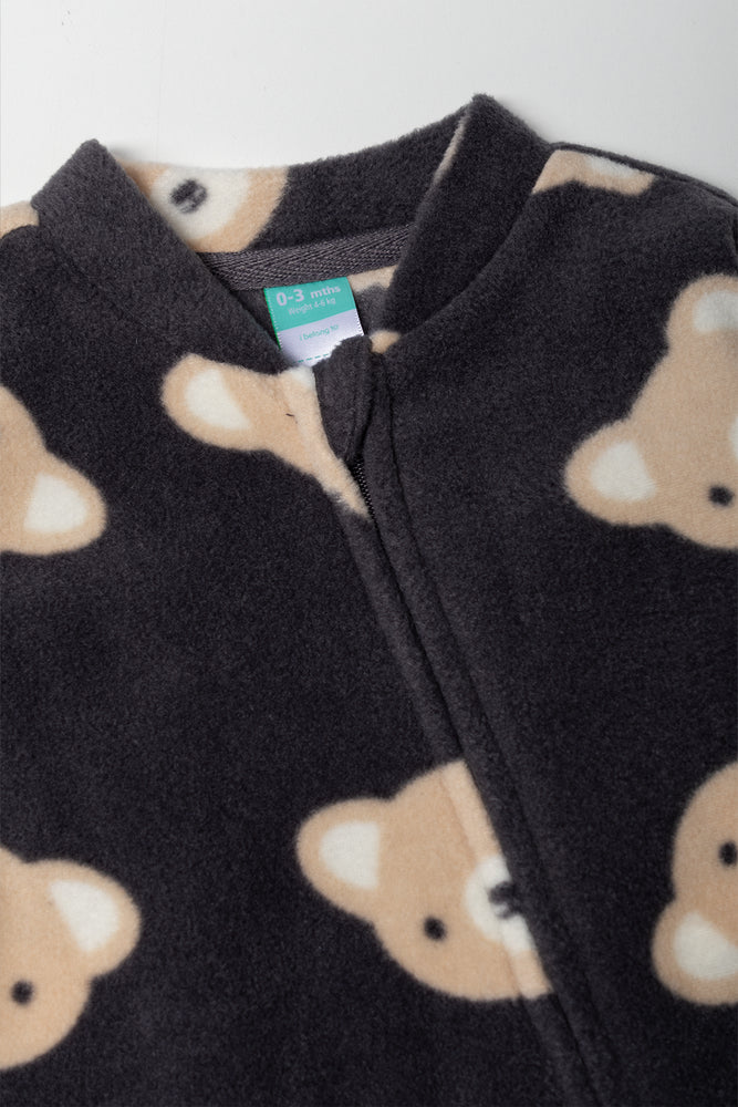 Bear Sleepsuit Grey (1)