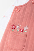 Floral Embroidered Baby Dungaree Set (2)
