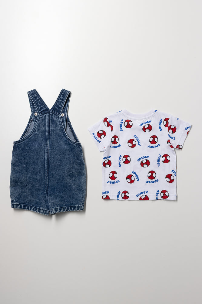 Spiderman Dungaree Set (4)