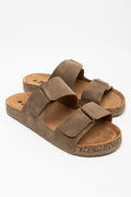 Brown Double Band Sandals