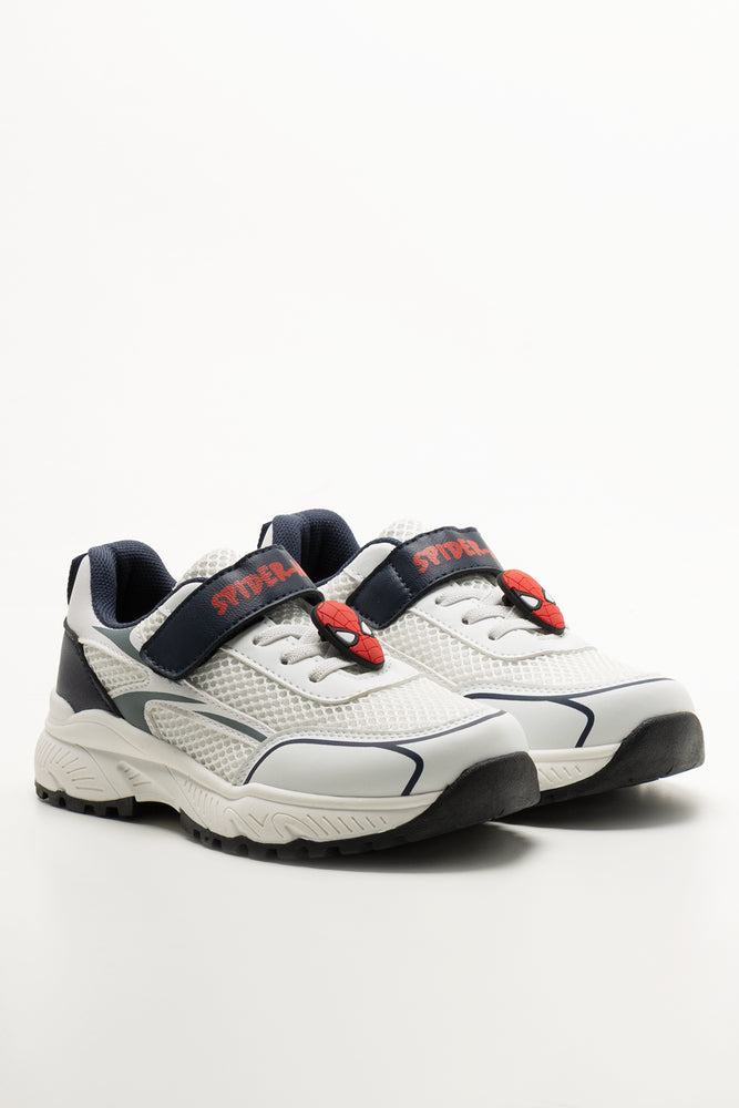 Spider-Man Charm Trainers White
