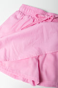 Pink Woven Skort With Tie (1)