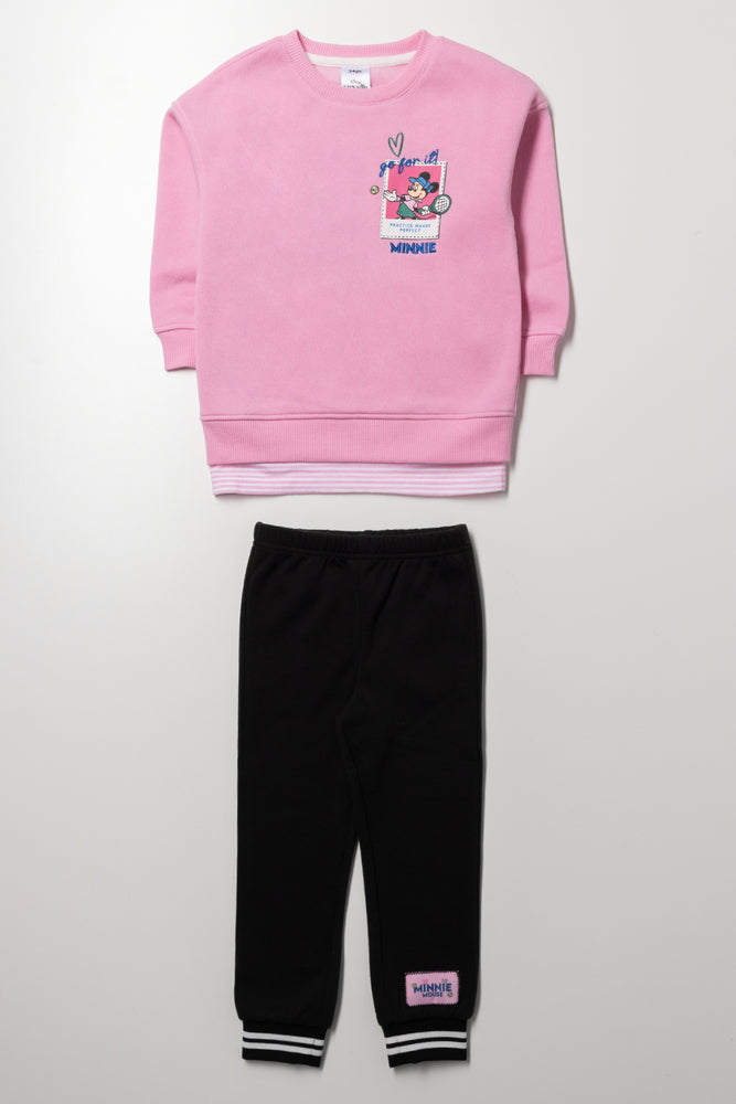 Minnie Mouse Leggings Set Pink