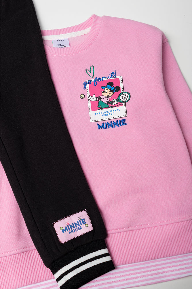 Minnie Mouse Leggings Set Pink (1)