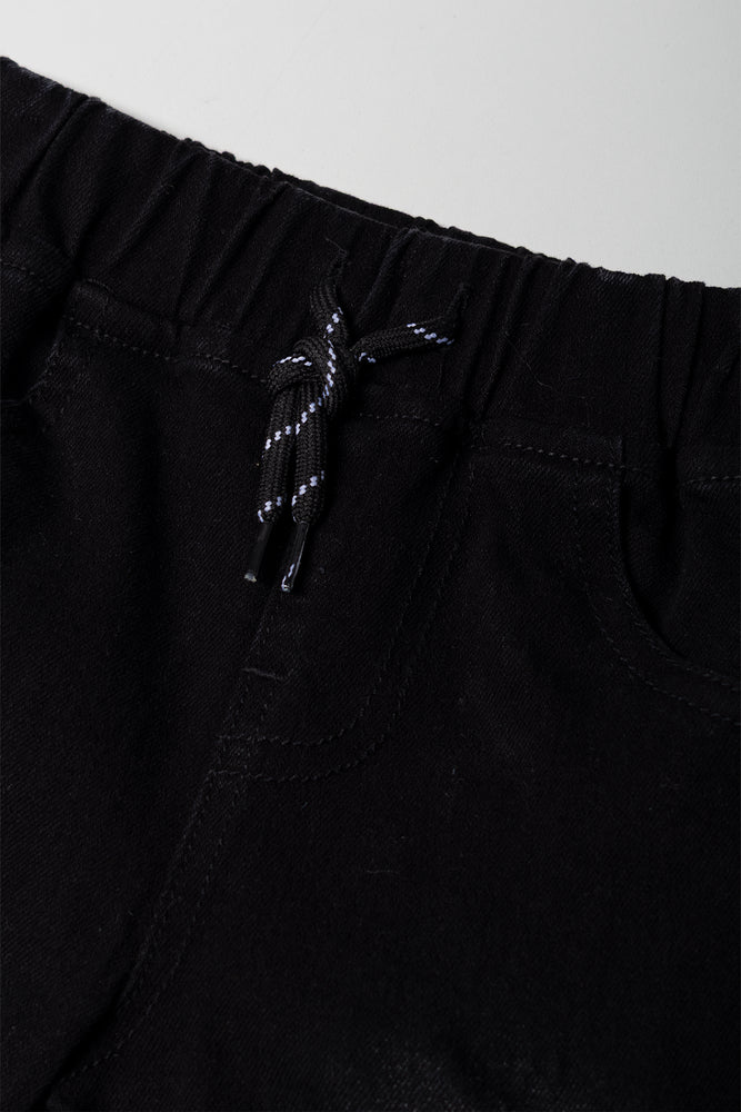 Cargo Denim Jeans Black (1)