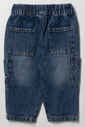 Mid Blue Tapered Denim Pants (2)