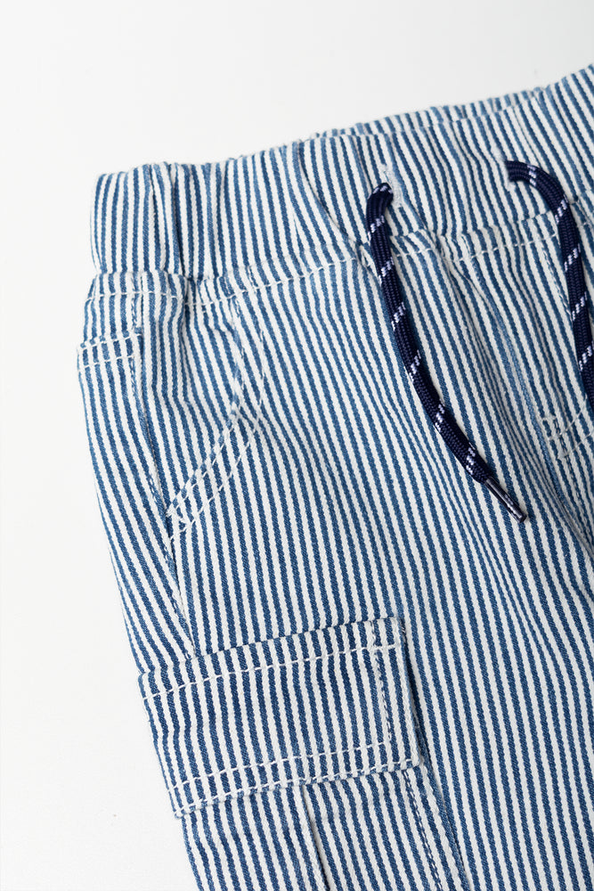 Striped Cargo Pants With Drawstring (1)