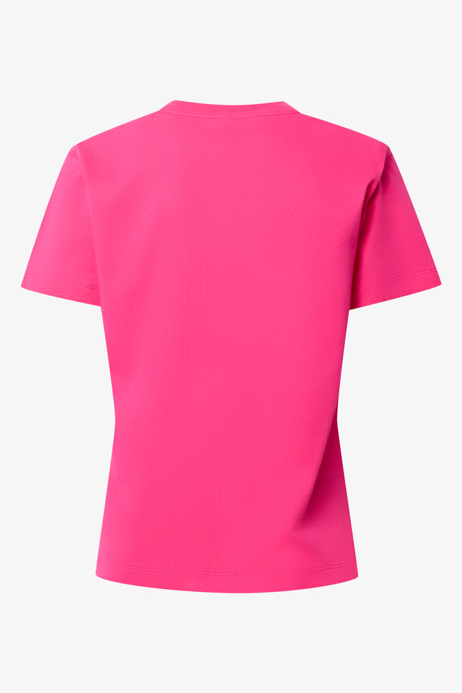 Short Sleeve Regular T-Shirt Cerise Pink (1)