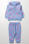Blue Tennis Heart Tracksuit Set