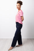 Pink and Red Striped T-Shirt (1)