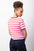 Pink and Red Striped T-Shirt (2)