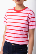 Pink and Red Striped T-Shirt (3)
